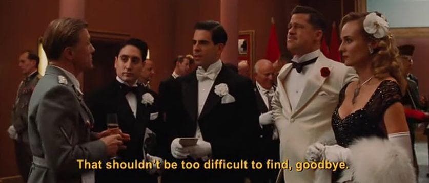 Landa Intentionally Misspeaks In Italian