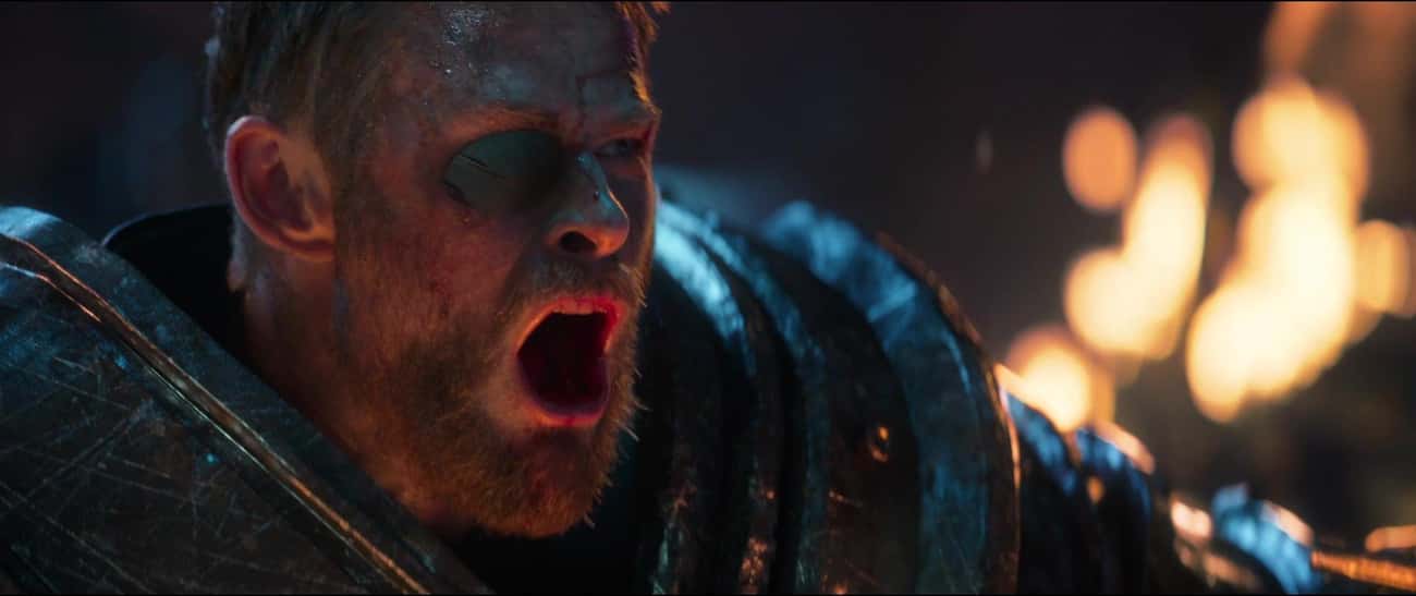 When Thor Watches Thanos Annihilate His People, Pummel Hulk, And Choke The Life Out Of Loki In 'Avengers: Infinity War'