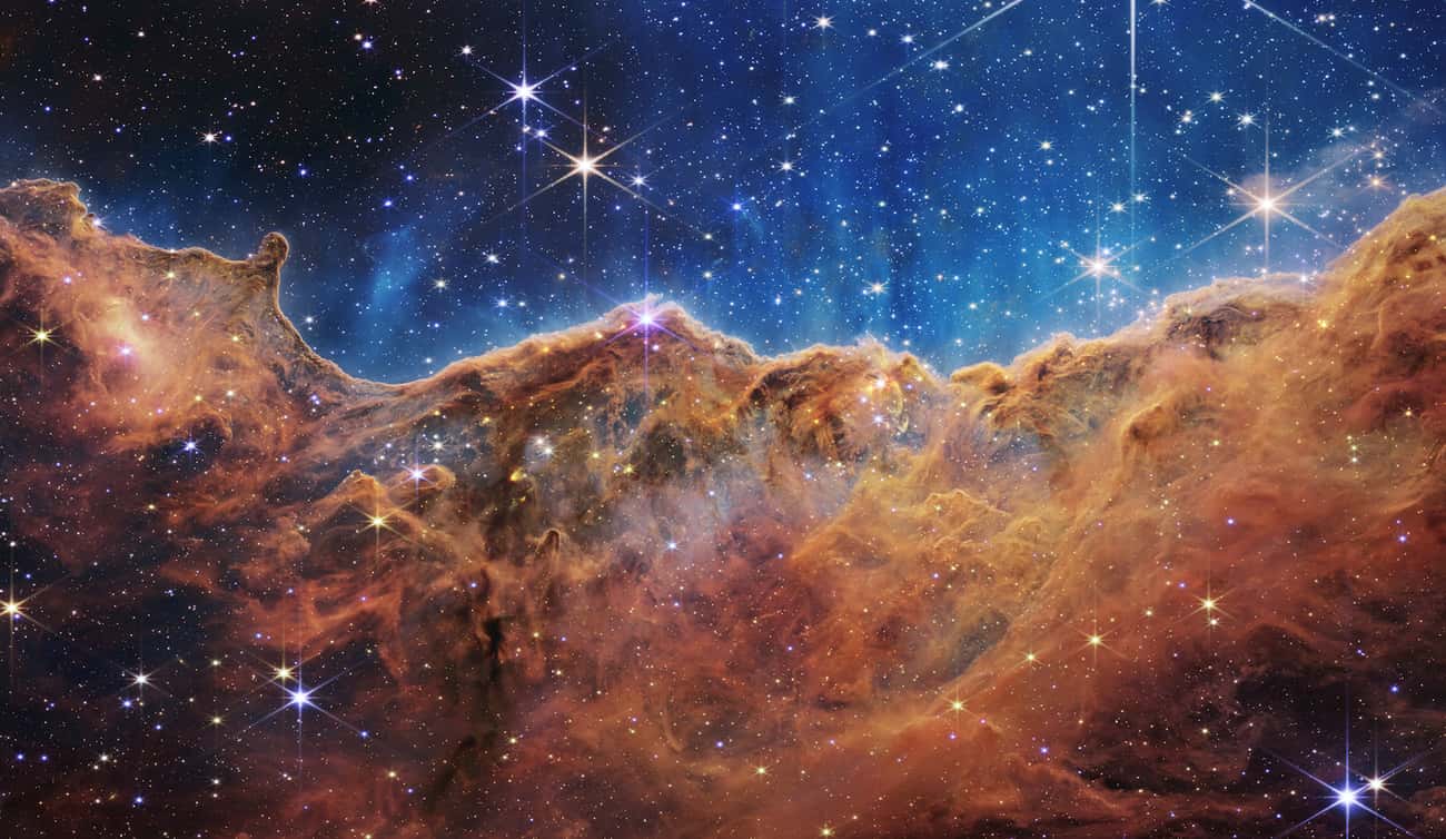 The 'Cosmic Cliffs' Of The Carina Nebula