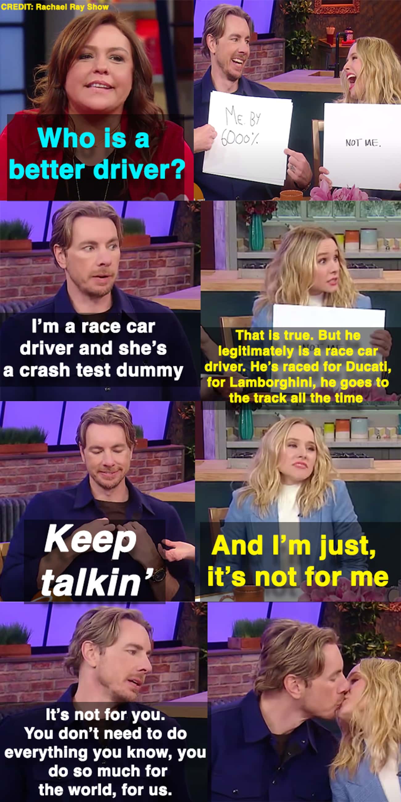 Kristen Bell And Dax Shepard Reveal Who The Better Driver Is