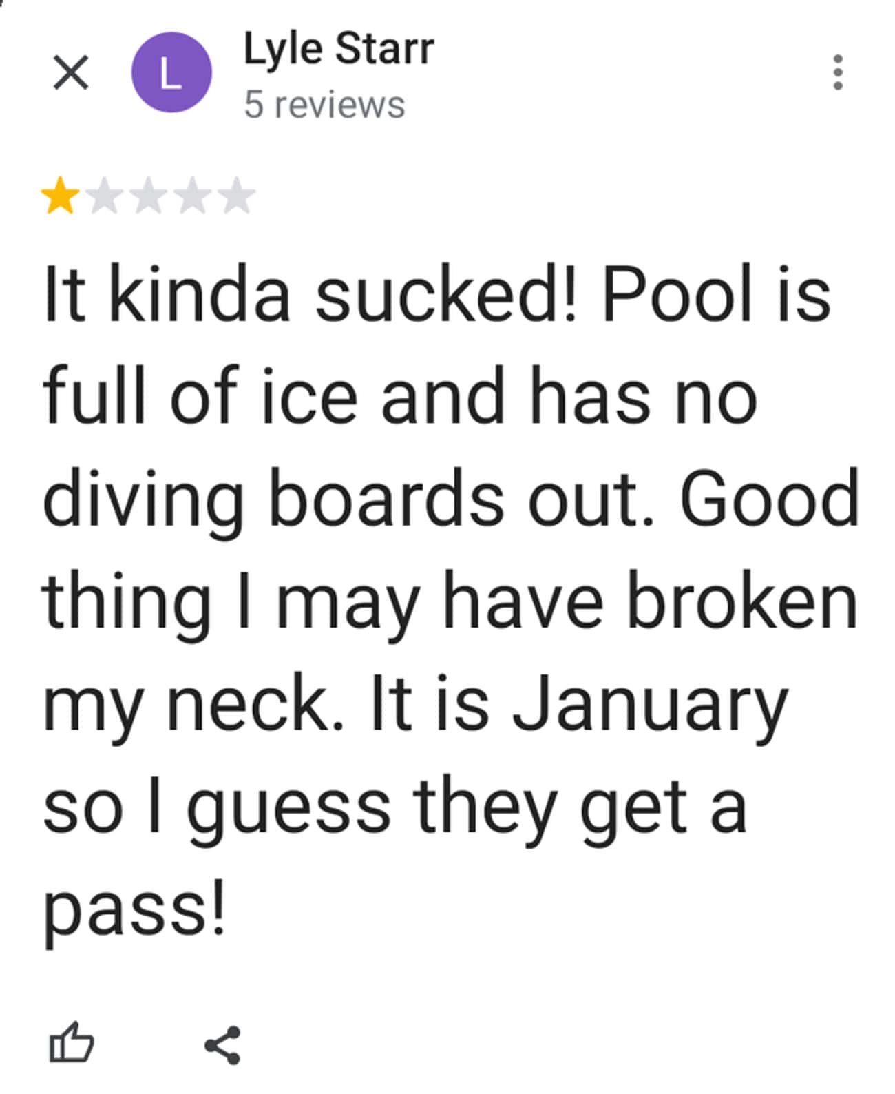 Angry That A Pool Has Ice... In January...