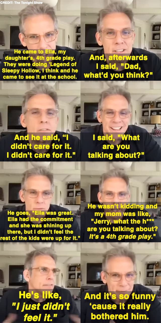 Ben Stiller Son Of Jerry Stiller And Anne Meare