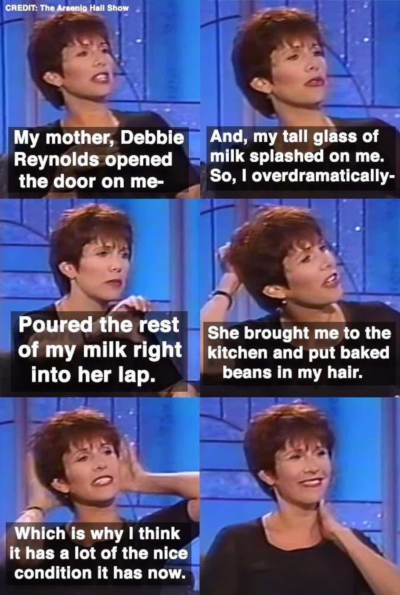 Carrie Fisher Daughter Of Debbie Reynolds And Eddie Fisher