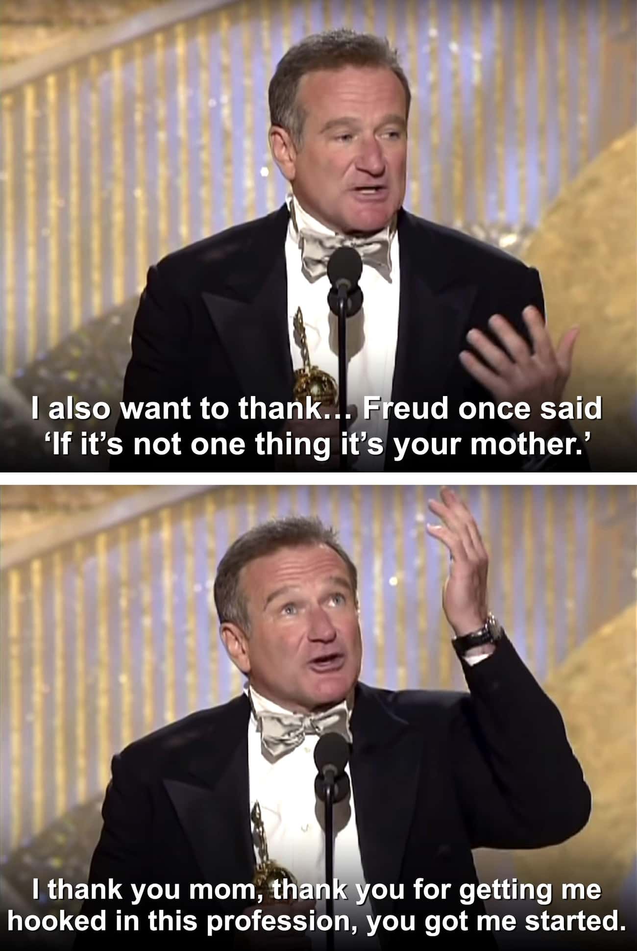 Robin Williams Thanked His Mom