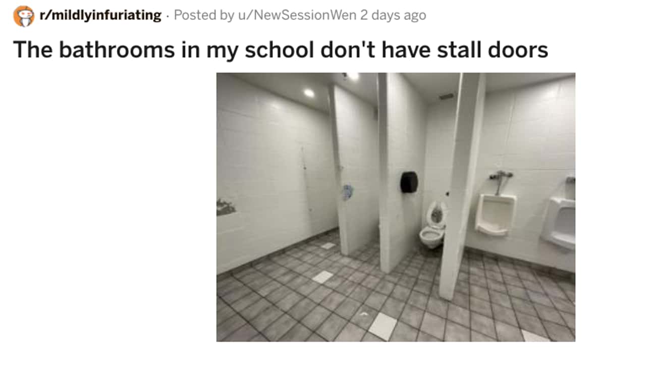 No Stall Doors