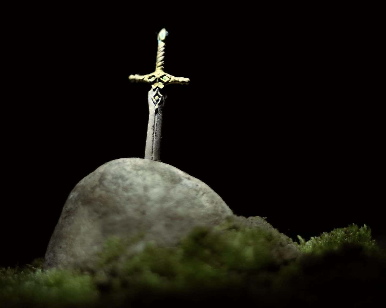 The Sword Is Sometimes Called Excalibur - And Only The Rightful King Of Britain Can Free It From Its Confines