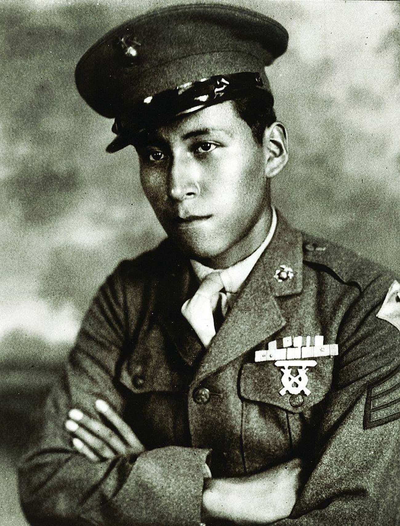 After Being Wounded, Mitchell Red Cloud Jr. Reportedly Told His Men To Tie Him To A Tree So He Could Keep Firing At The Enemy