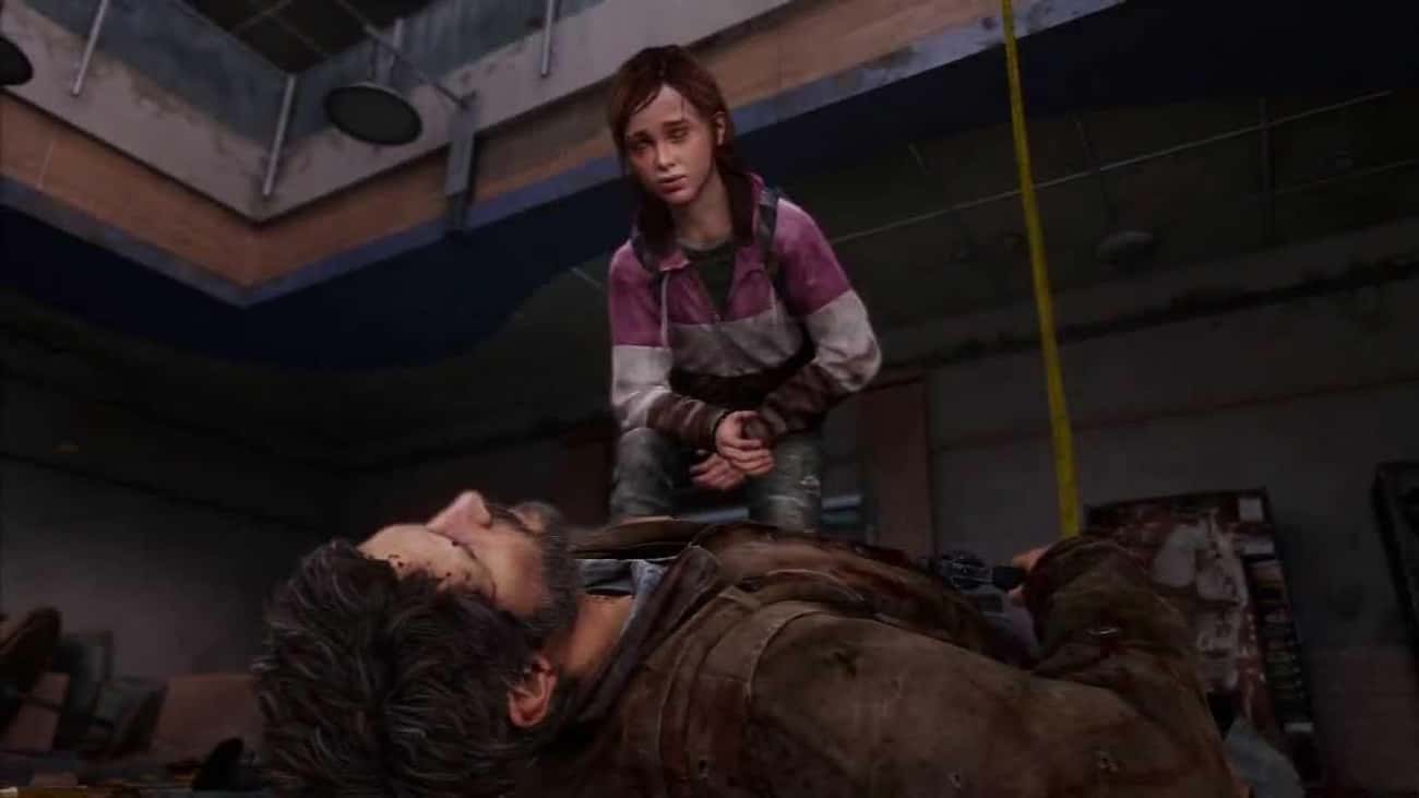 Joel Being Impaled Through The Stomach After Falling Two Stories In Colorado In 'The Last of Us'