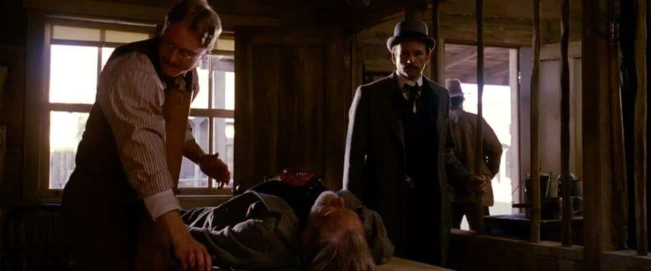McElroy (Peter Fonda) Knows About A Shot To The Stomach In '3:10 to Yuma'