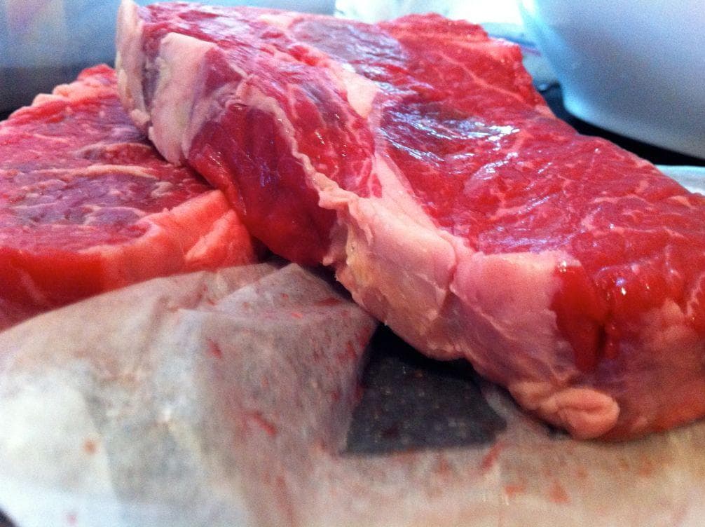 Raw Meat Sits On A Pad To Absorb Dangerous Juices