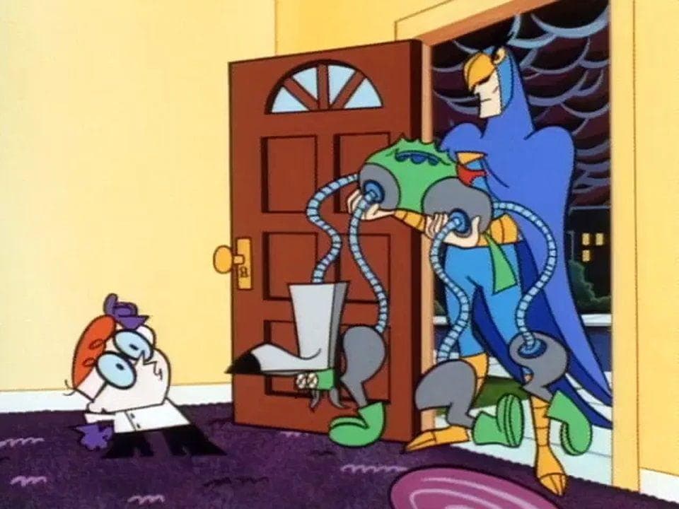 Blue Falcon and Dynomutt Sought Help From 'Dexter's Laboratory'