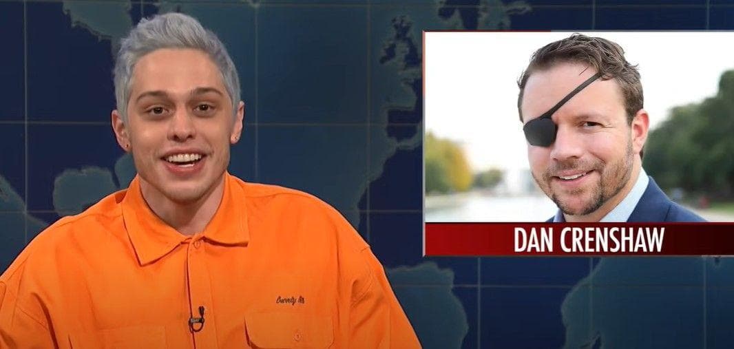 Pete Davidson Pokes Fun At The Appearance Of Congressional Candidate Dan Crenshaw, Who Lost An Eye In Combat