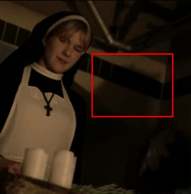 Sister Mary Eunice's Shadow Has Devil Horns In 'American Horror Story'
