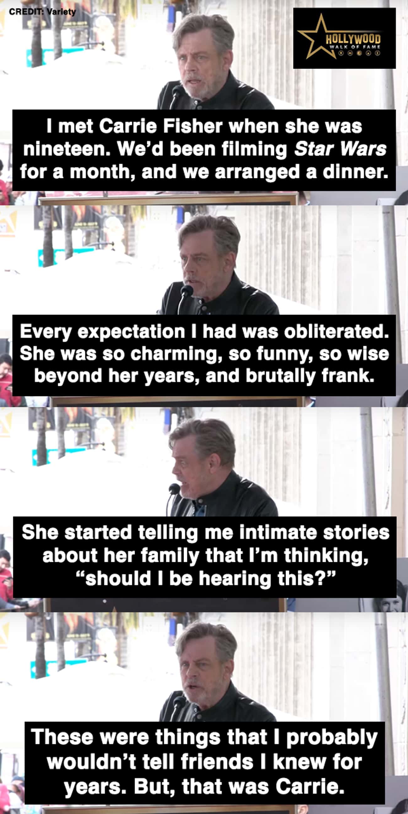 When Mark Hamill Talked About The First Time He Met Carrie Fisher