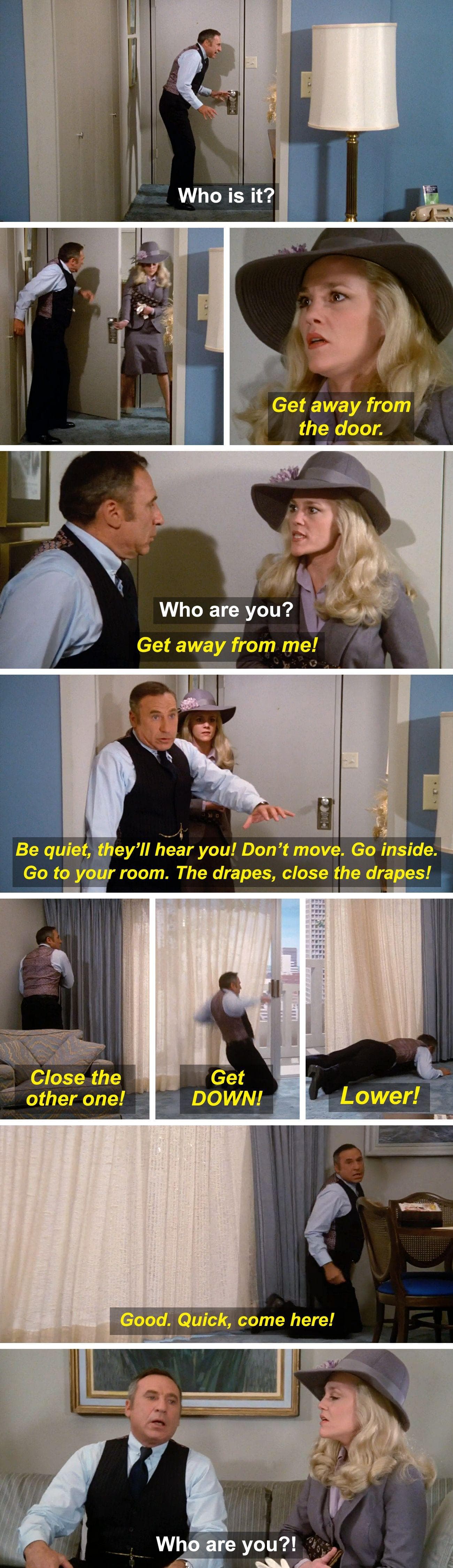 In ‘High Anxiety,’ The Femme Fatale Starts Barking Out Frantic, Random Instructions The Second She Arrives