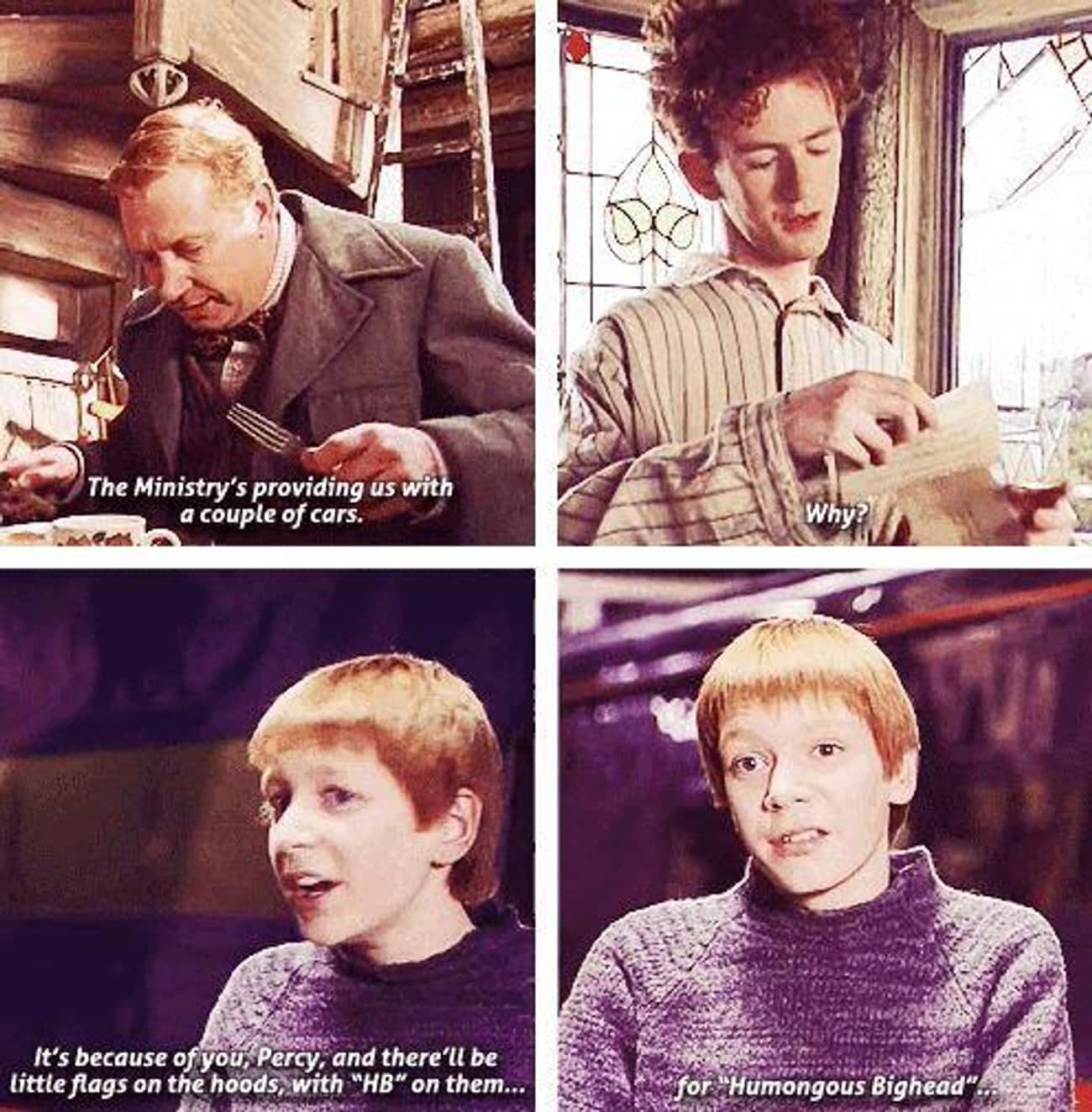 Fred And George Make Fun Of Percy