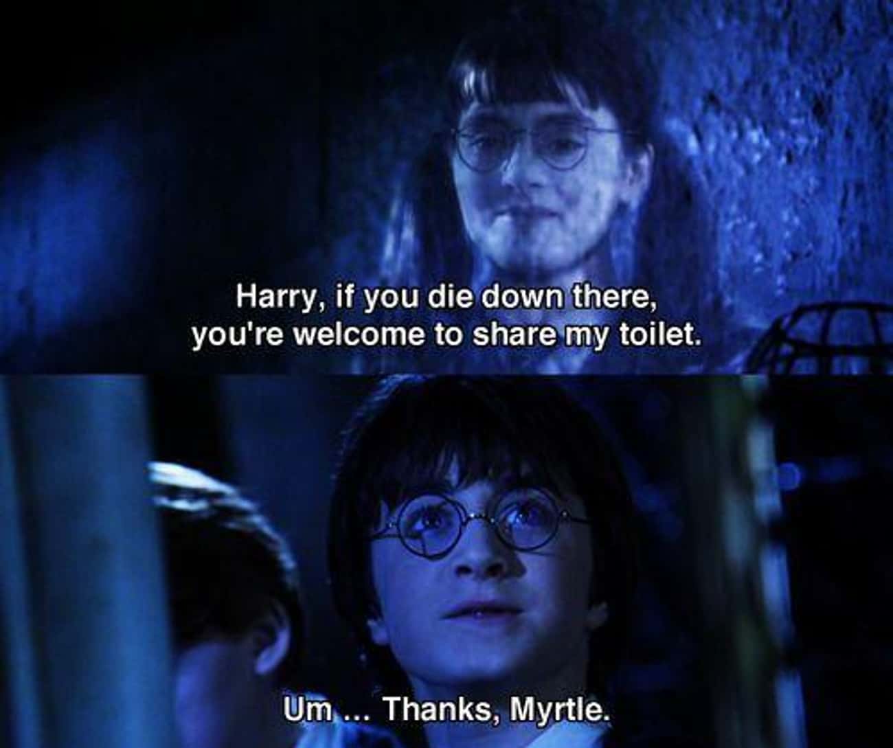 Moaning Myrtle Keeps Flirting With Harry