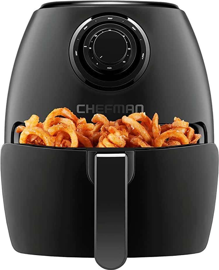 Chefman TurboFry 5-Quart Air Fryer, Integrated 60-Minute Timer for Healthy  Cooking, Cook with 80% Less Oil, Adjustable Temperature Control, Nonstick