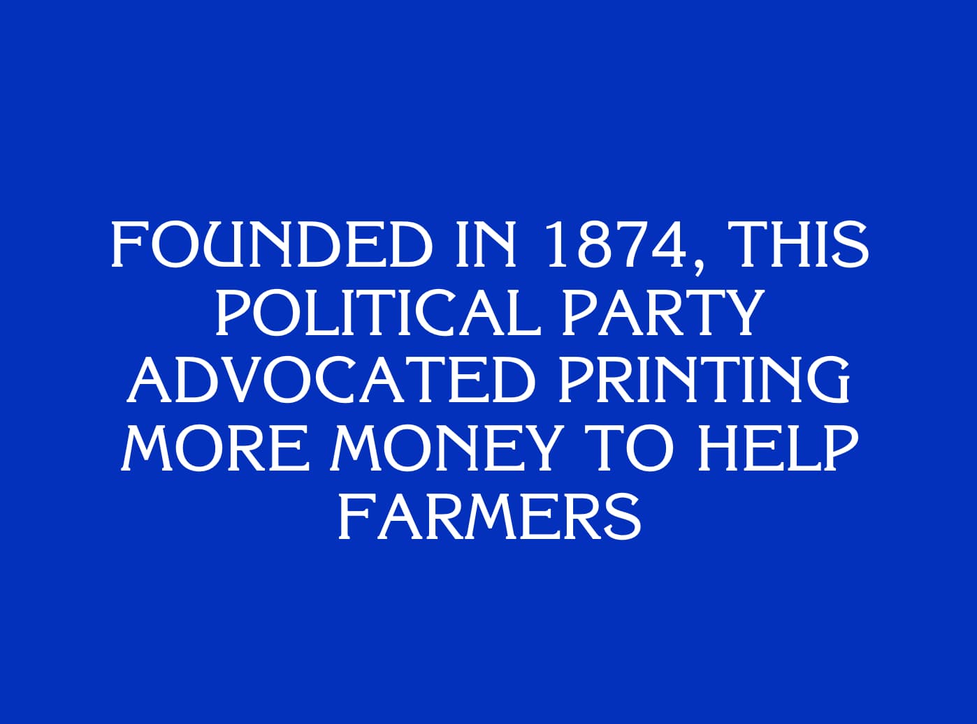 CATEGORY: US History