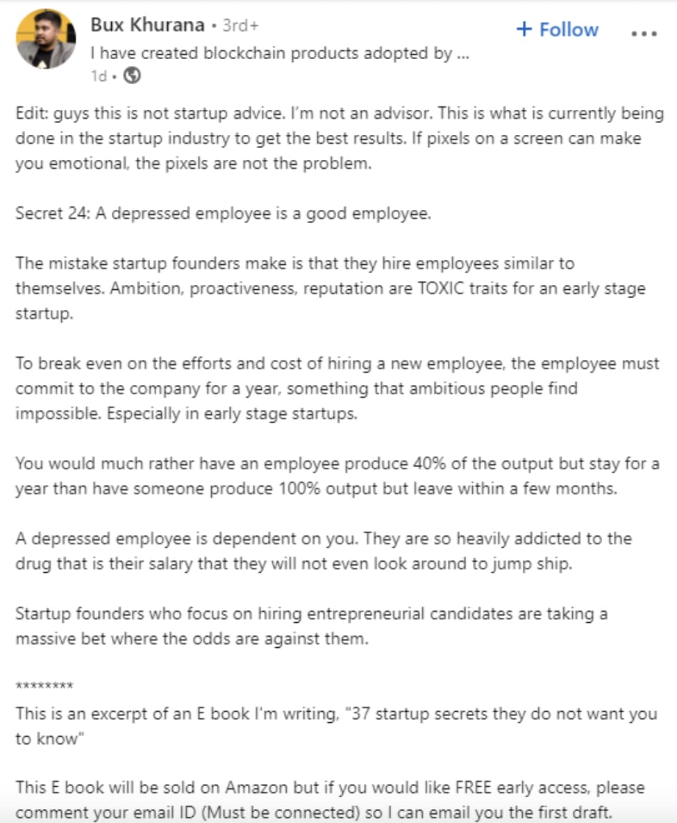 18 LinkedIn Posts We Saw This Month That Are Completely Unhinged