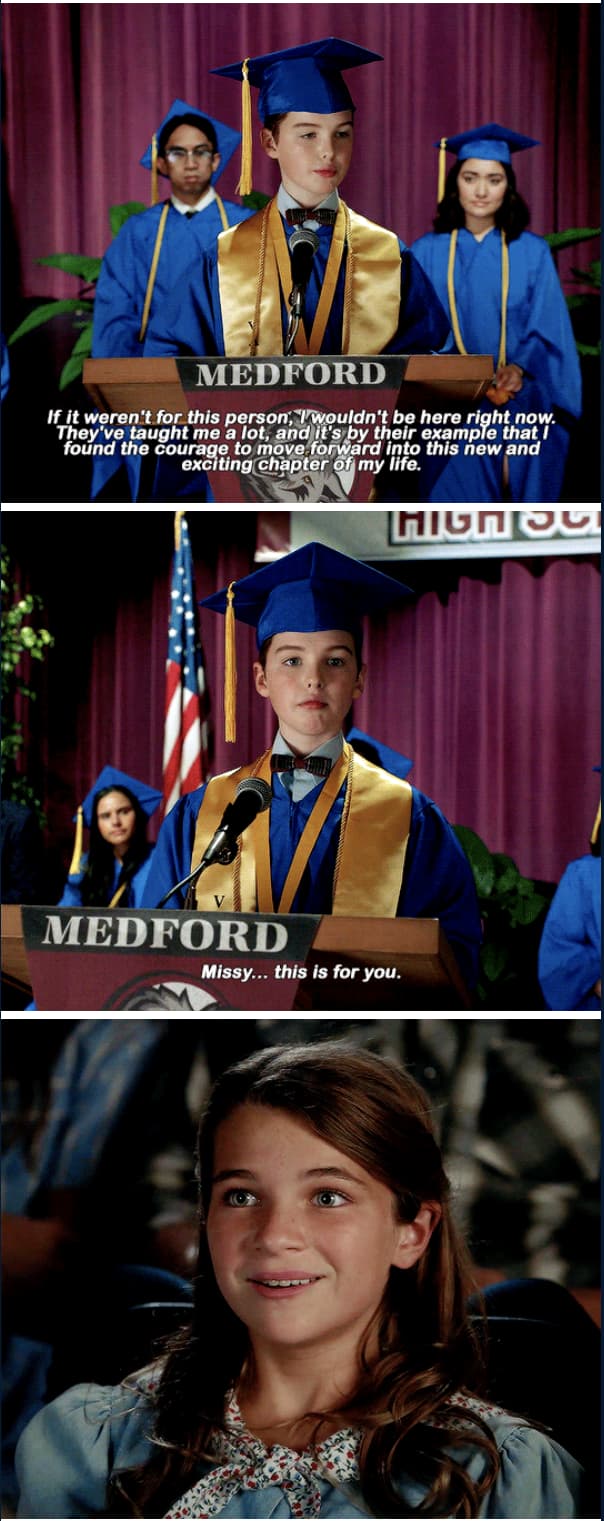 Sheldon Shows How Much He Loves Missy