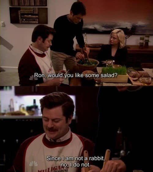 28 Ron Swanson Moments That Made Us Say 'Please And Thank You'