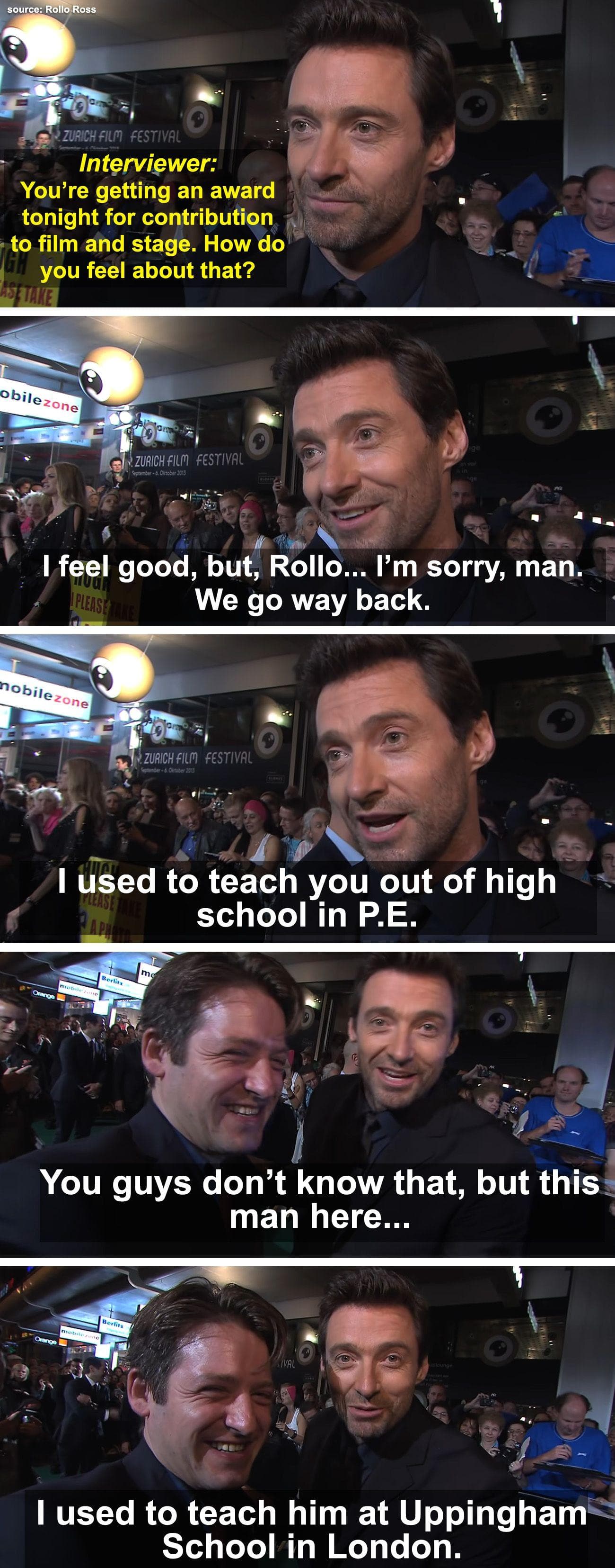 Hugh Jackman Immediately Remembered One Of His Old Students