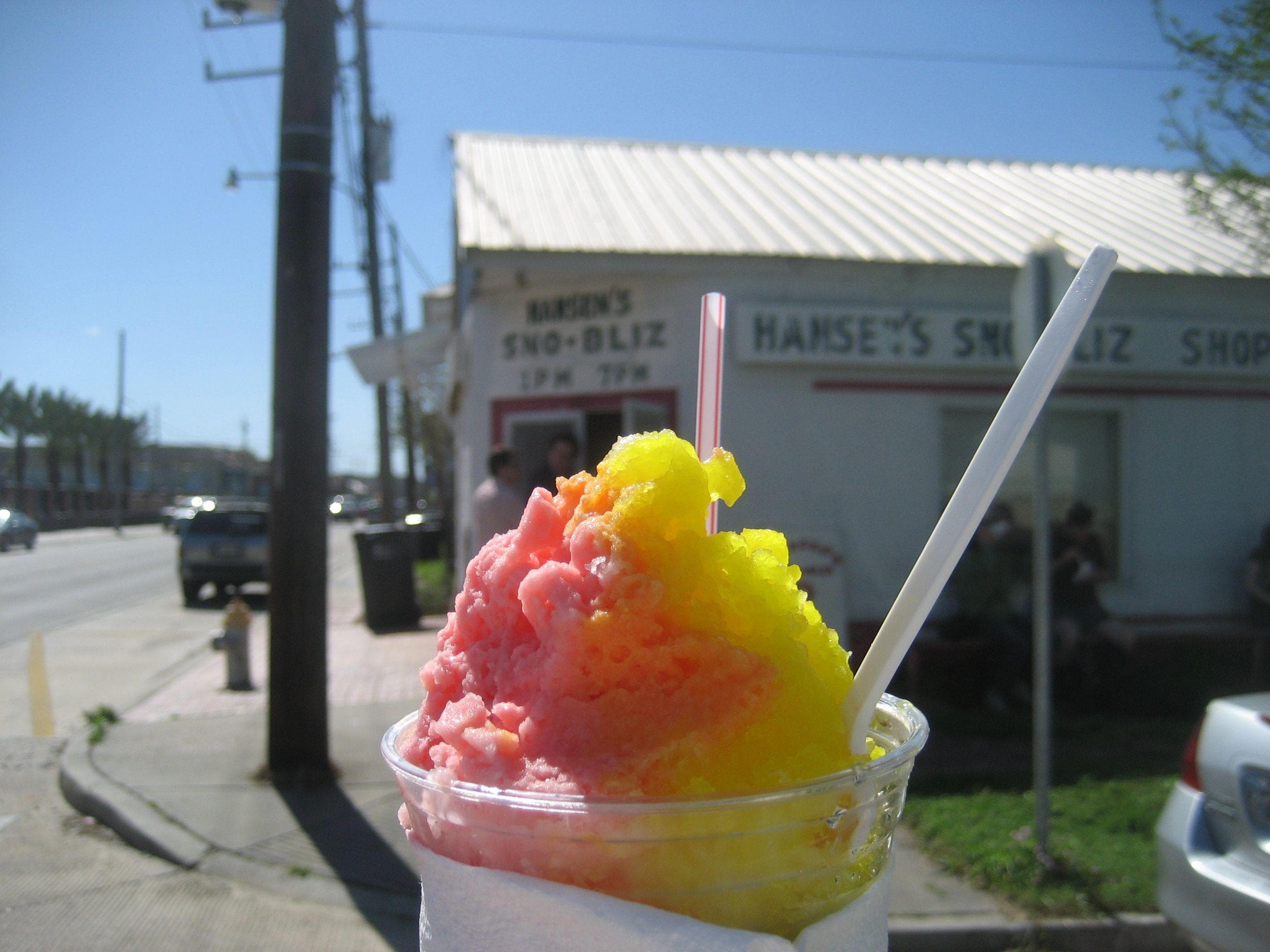 New Orleans' Sno-Balls Have A Smooth Texture Thanks To Electric Ice-Shaving Machines Invented In The 1930s