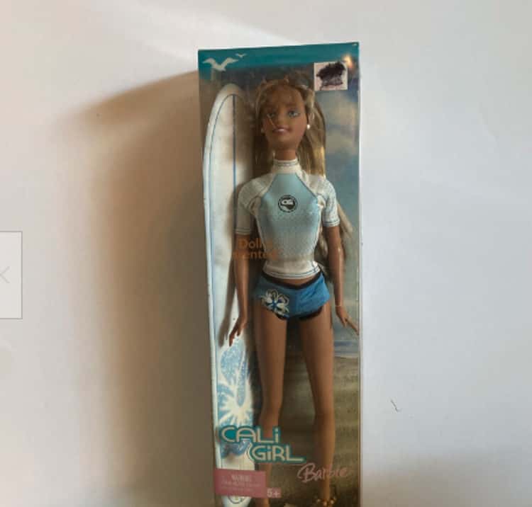 Barbie Doll Cali Girl Scented Doll w Surf Board