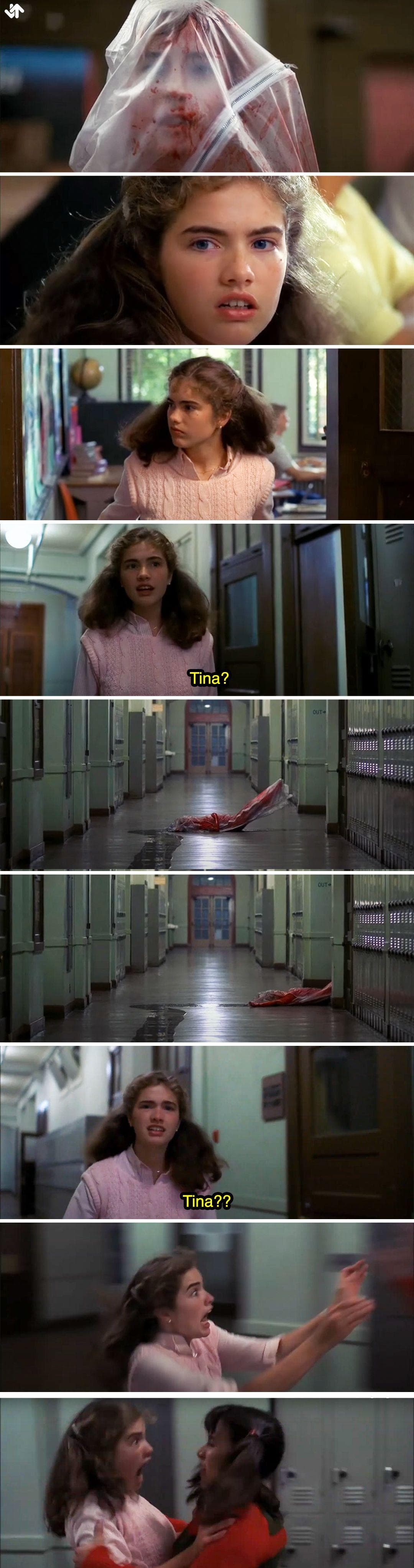 Nancy Following Tina's Corpse In 'A Nightmare On Elm Street'