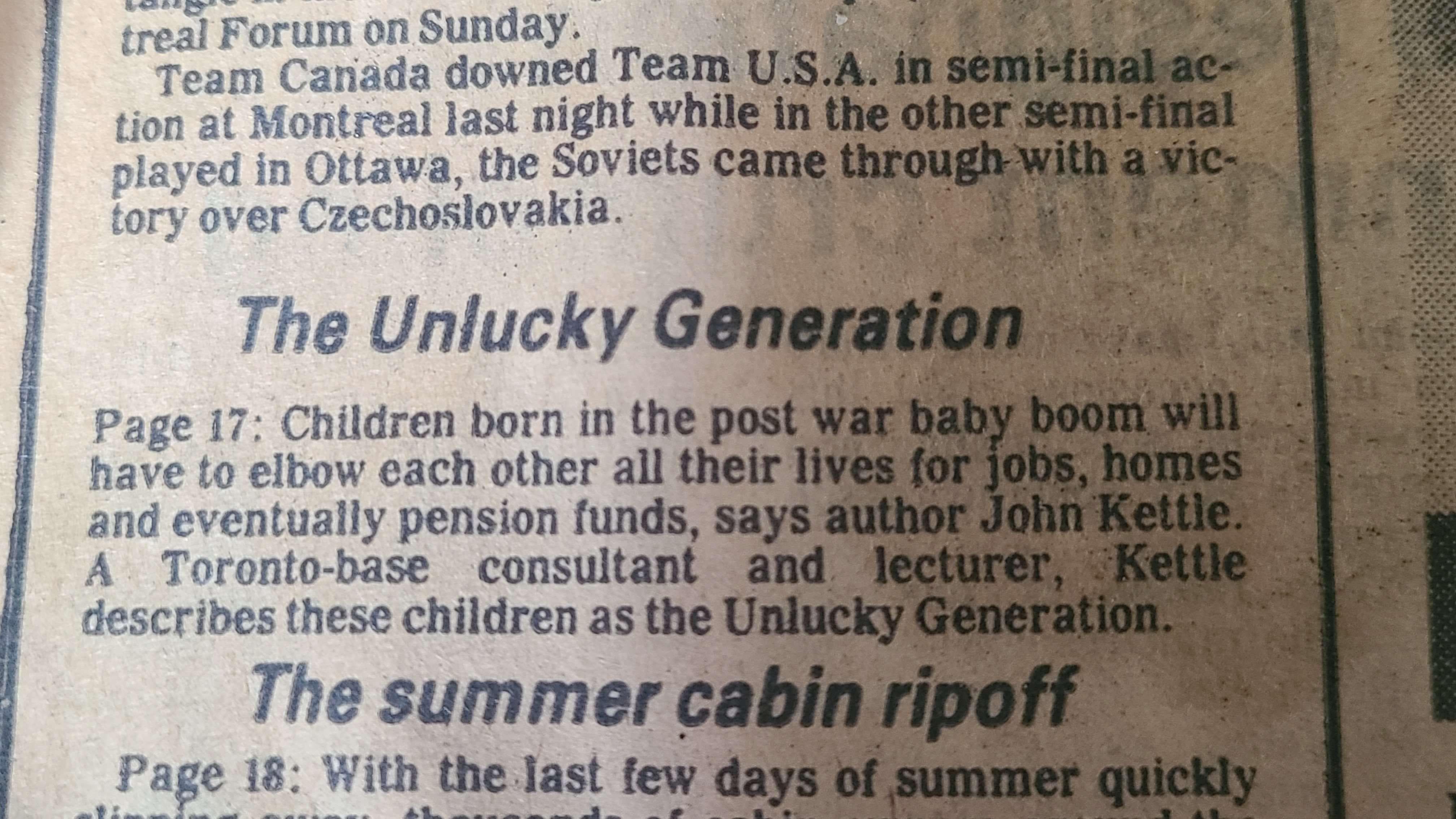 Found In A 42 Year Old Newspaper