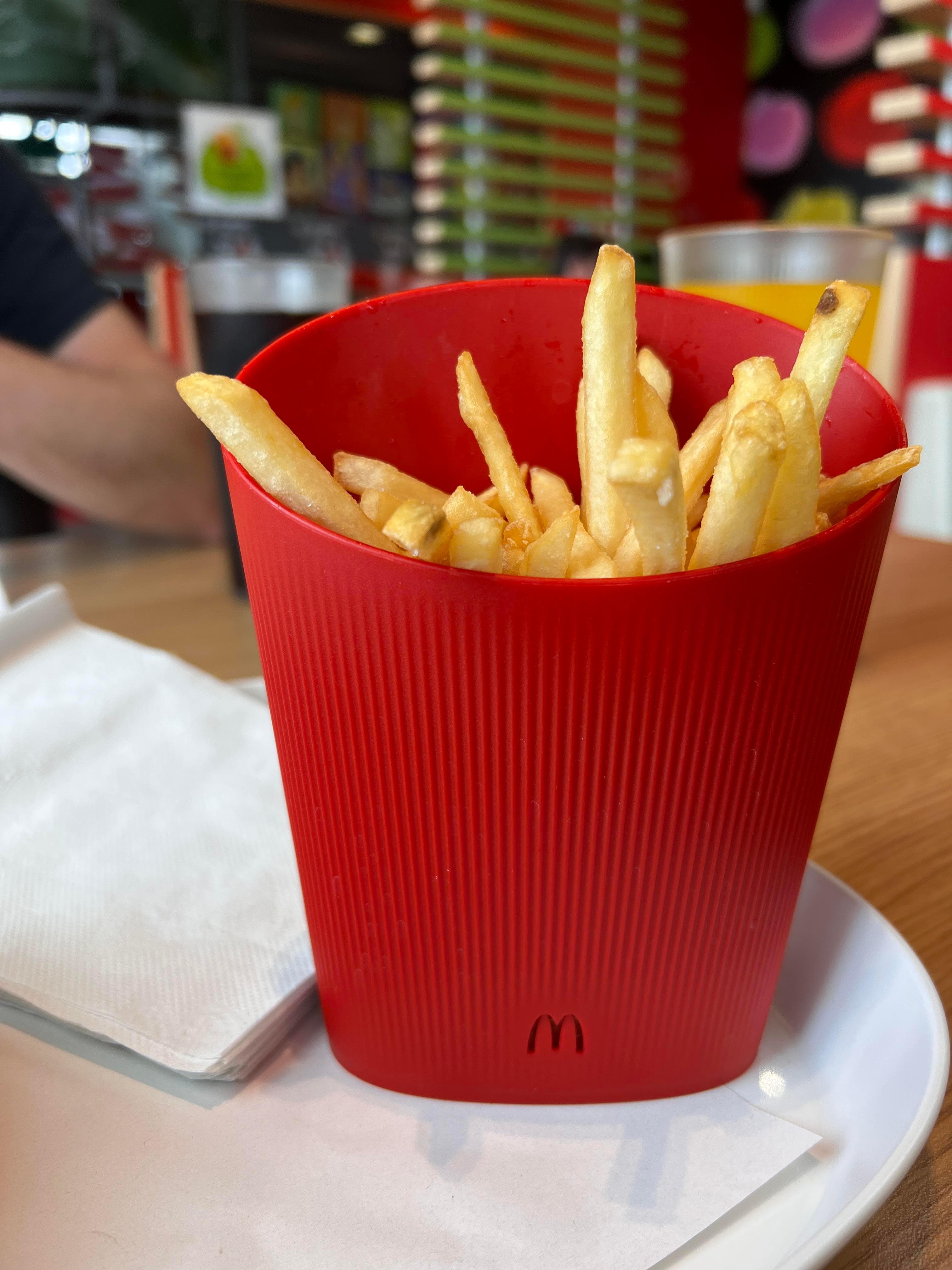 Mcdonalds In Europe Now Serves Food In Washable Plastic Containers. [Oc]