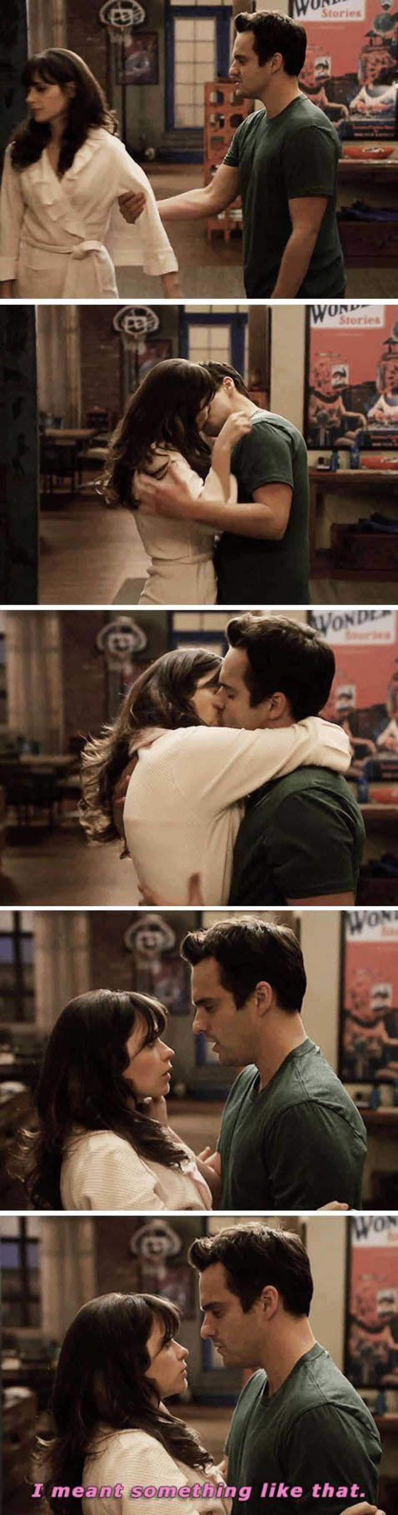 Zooey Deschanel And Jake Johnson In 'New Girl'