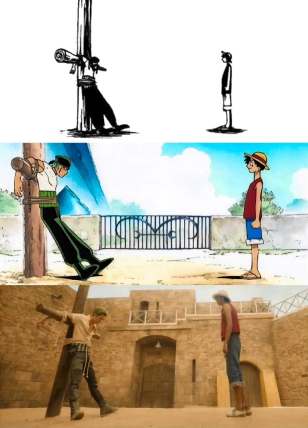 Zoro And Luffy Meet For The First Time