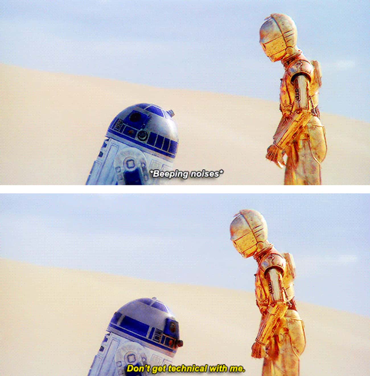 When C-3P0 Bickers With R2-D2 Over His Choice Of Words