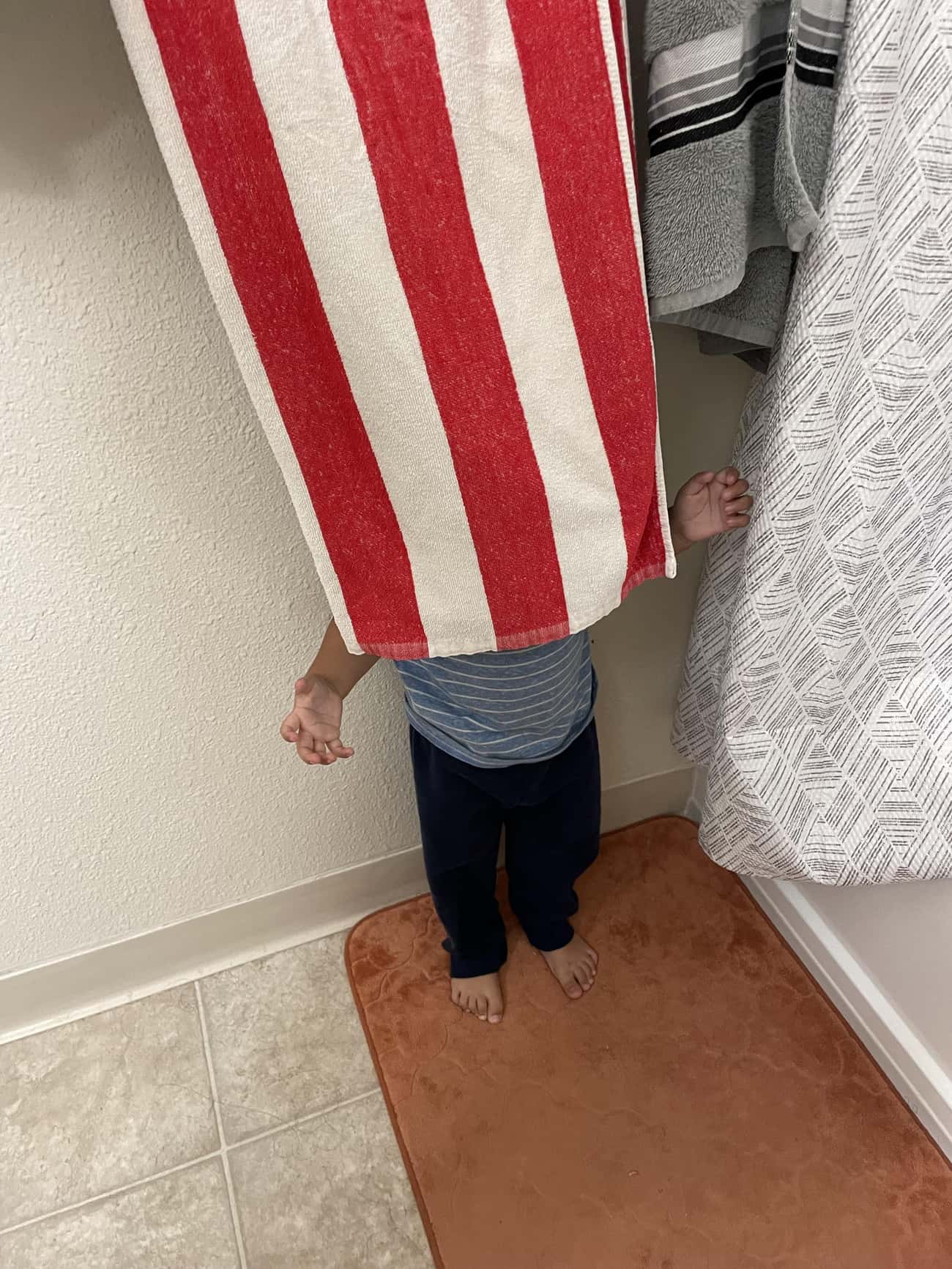 My Son's Usual Hiding Spot To Avoid The Bath
