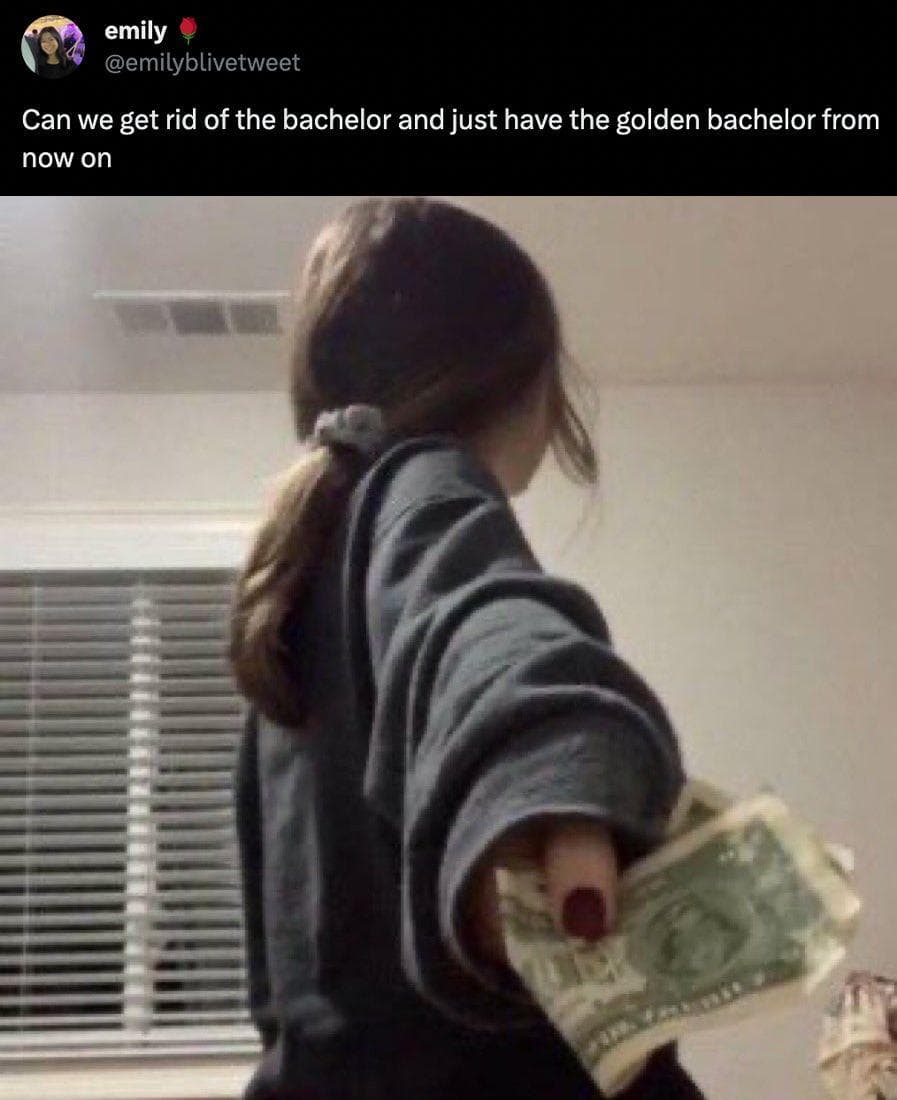 Give Us Only Golden Bachelor