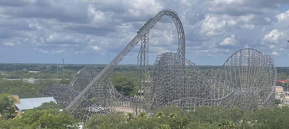 Iron Gwazi Is The World’s Steepest And Fastest Hybrid Coaster