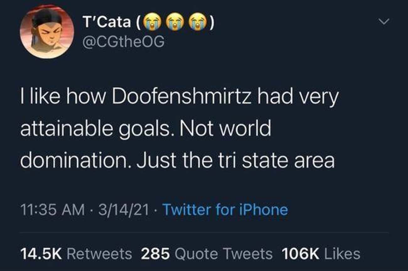 Doofenshmirtz Knew To Set Realistic Goals About Tri-State Area