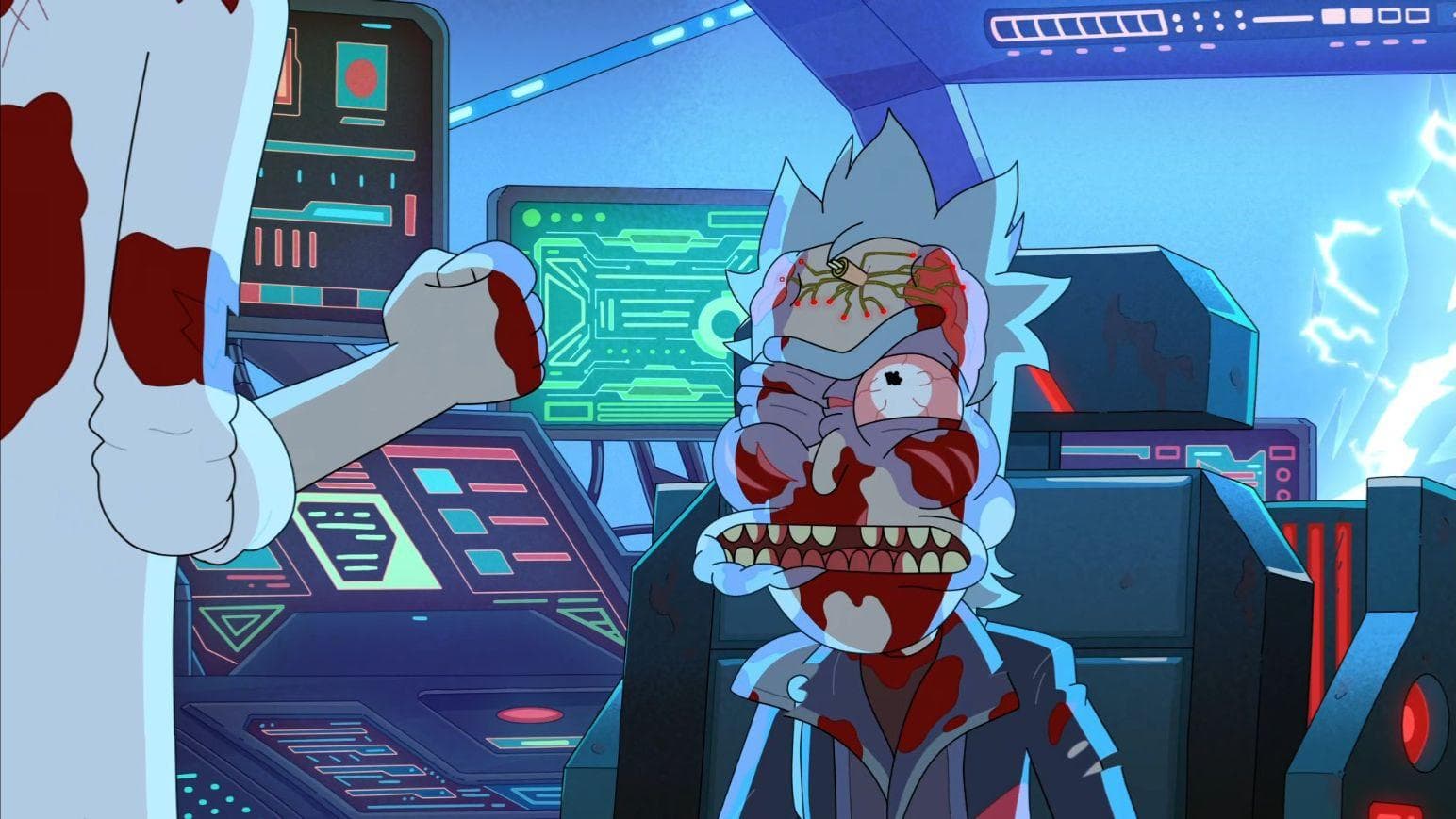 Rick Beats Rick Prime To Death With His Bare Hands