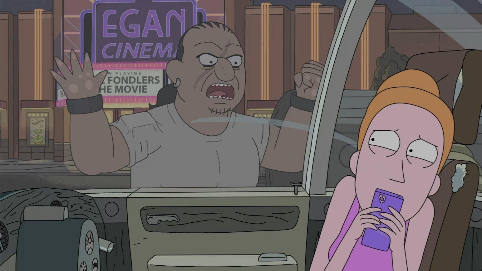 Rick's Car Slices Up A Stranger Into Meat Cubes