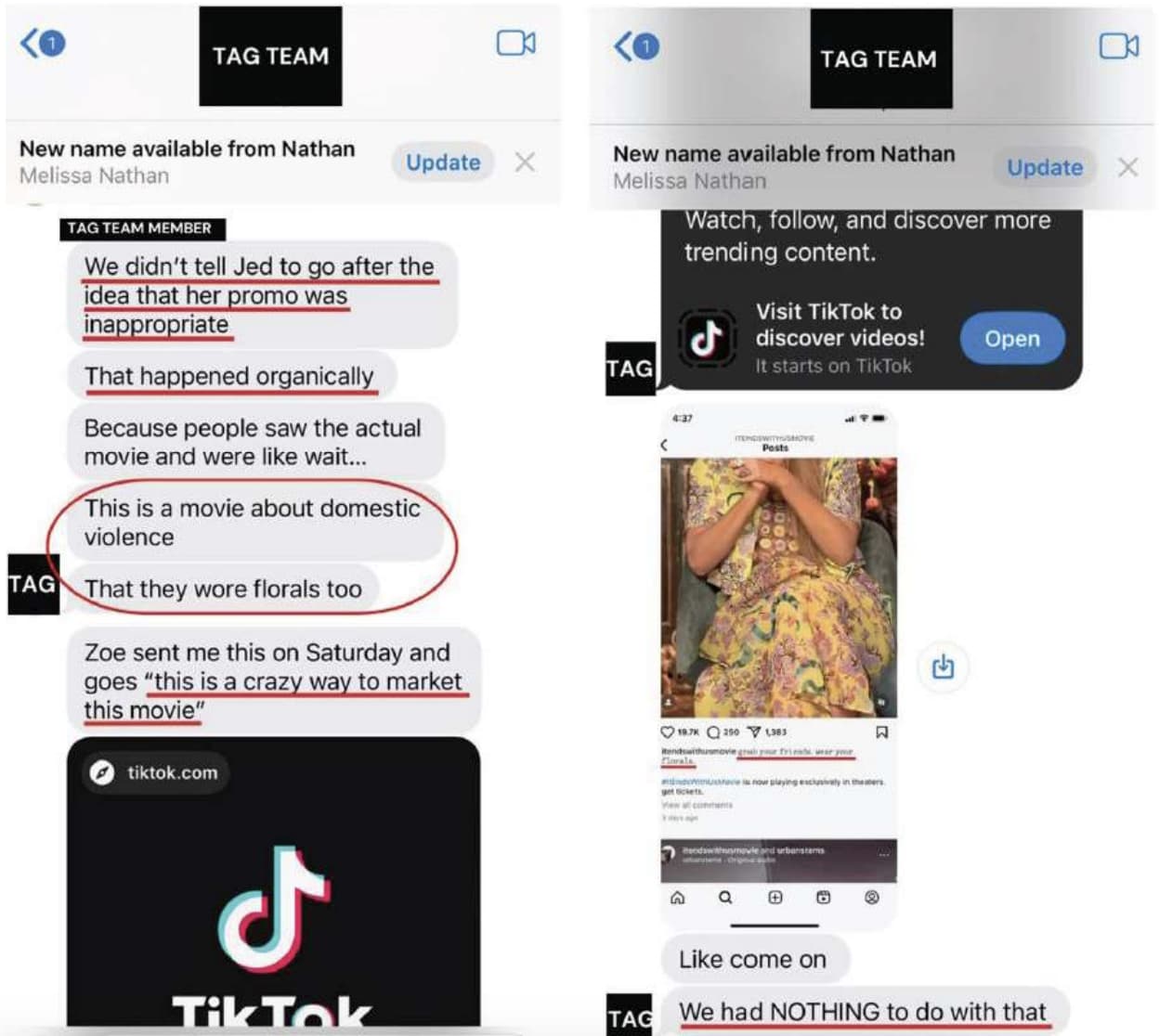 'That Happened Organically'