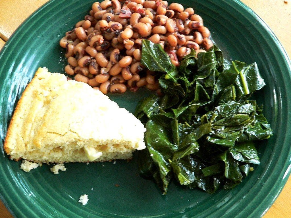 Black Eyed Peas And Collard Greens Are Some Lucky Foods Eaten On New Year's Day