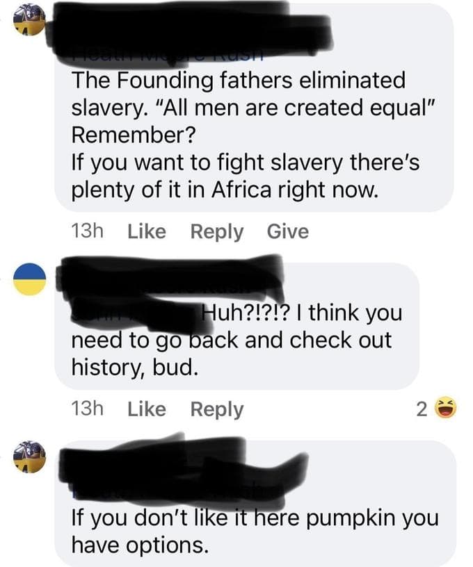 They Think The Founding Fathers Ended Slavery