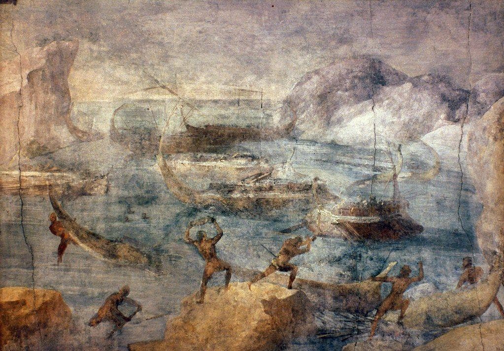 Most Of Odysseus's Ships Were Destroyed By The Laestrygones