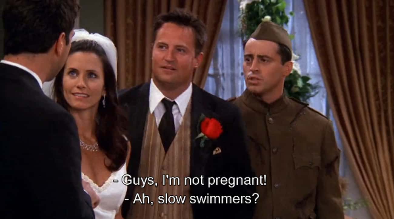 Monica And Chandler's Inability To Have Children Hinted At Their Wedding In 'Friends'