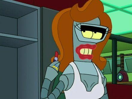 Футурама бендер женоробот. Футурама робот сгибатель. Футурама роботы женщины. Футурама цензура. Футурама женоробот.