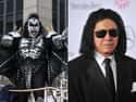 Gene Simmons on Random Photos of Makeup-Wearing Male Celebs Without Their Makeup On
