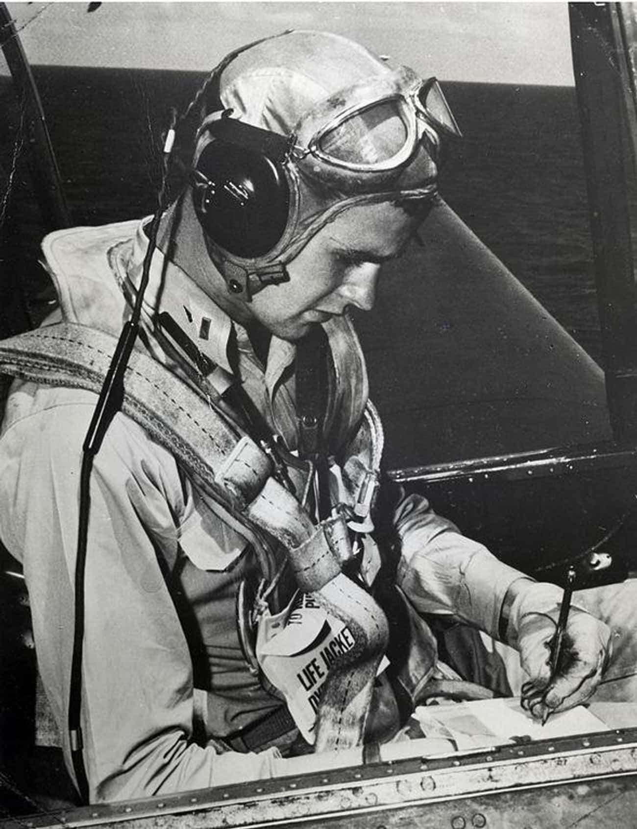 As A World War II Pilot, George H.W. Bush Completed A Bombing Run With His Engine On Fire