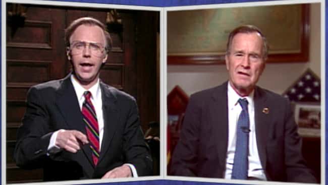 George H. W. Bush is listed (or ranked) 5 on the list Political Figures Share What They Really Thought Of SNL's Impressions Of Them